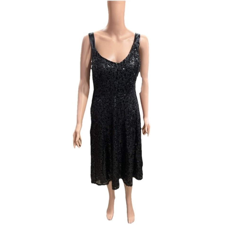 city chic sequin dress 11 Womens Black Backless Prom‎ Knee Length